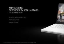 NVIDIA推出GeForce RTX 30系列筆記本電腦和RTX 3060臺(tái)式機(jī)GPU