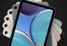 iPad mini 6渲染圖在網(wǎng)上曝光沿用了iPad Air的外觀設計風格