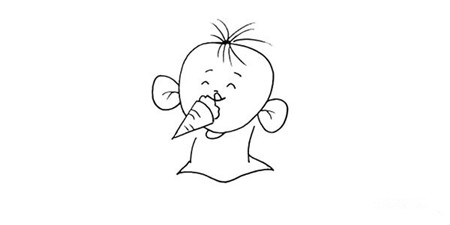 大耳朵圖圖簡(jiǎn)筆畫(huà)步驟圖解3