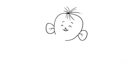 大耳朵圖圖簡(jiǎn)筆畫(huà)步驟圖解2