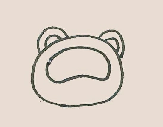 可愛(ài)小熊貓簡(jiǎn)筆畫(huà)彩色2