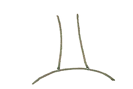 柳樹(shù)彩色簡(jiǎn)筆畫(huà)的畫(huà)法1
