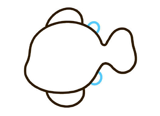 小丑魚怎么畫簡(jiǎn)筆畫圖片2
