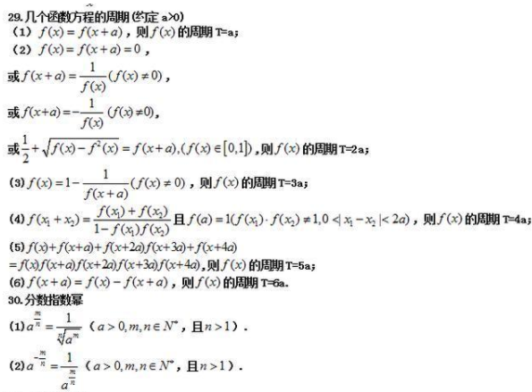 高一數(shù)學學霸筆記整理