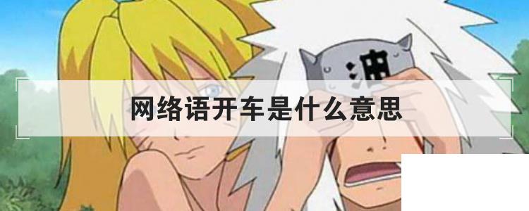 網(wǎng)絡(luò)語(yǔ)開車是什么意思