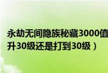 永劫無間隱族秘藏3000值得買嗎（永劫無間榮耀秘藏卷直接升30級(jí)還是打到30級(jí)）