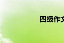 四級作文怎么評分？