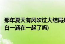 那年夏天有風吹過大結(jié)局是什么(那年夏天有風吹過林星澤和白一涵在一起了嗎)