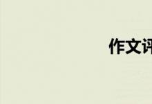 作文評(píng)語(yǔ)怎么寫(xiě)