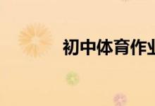 初中體育作業(yè)表格怎么填寫？
