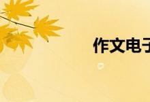 作文電子版怎么弄？