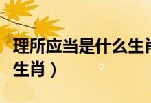 理所應(yīng)當(dāng)是什么生肖（說(shuō)他多大有多大是什么生肖）