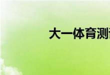 大一體育測試不及格怎么辦