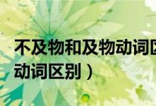 不及物和及物動(dòng)詞區(qū)別常見(jiàn)的（不及物和及物動(dòng)詞區(qū)別）