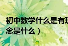 初中數(shù)學(xué)什么是有理數(shù)(初中數(shù)學(xué)有理數(shù)的概念是什么)
