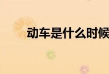 動車是什么時候有的（動車是什么）