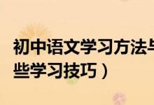 初中語文學習方法與技巧大全（初中語文有哪些學習技巧）