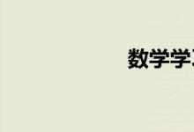 數(shù)學學習經(jīng)驗芻議