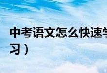 中考語文怎么快速學習（中考語文應該如何學習）