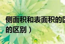 側(cè)面積和表面積的區(qū)別圖形(側(cè)面積和表面積的區(qū)別)