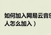 如何加入網(wǎng)易云音樂(lè)合伙人（網(wǎng)易云音樂(lè)合伙人怎么加入）