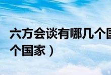 六方會(huì)談?dòng)心膸讉€(gè)國家組成(六方會(huì)談是哪六個(gè)國家)