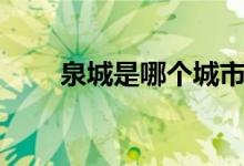 泉城是哪個城市（花城是哪個城市）