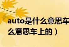 auto是什么意思車上的大燈開關(auto是什么意思車上的)