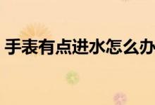 手表有點(diǎn)進(jìn)水怎么辦（手表輕微進(jìn)水怎么辦）