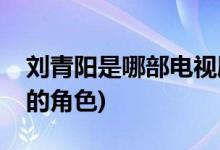 劉青陽(yáng)是哪部電視劇(劉青陽(yáng)是什么電視劇里的角色)