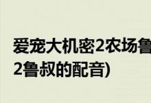 愛(ài)寵大機(jī)密2農(nóng)場(chǎng)魯叔是什么犬種(愛(ài)寵大機(jī)密2魯叔的配音)