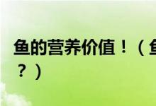 魚的營養(yǎng)價值?。~肉的營養(yǎng)價值到底有多大？）