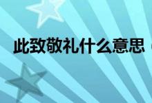 此致敬禮什么意思（申請(qǐng)書格式范文圖片）