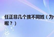 任正非幾個(gè)孩不同姓（為什么任正非三個(gè)孩子姓氏各不相同呢？）