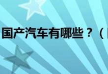 國產(chǎn)汽車有哪些？（國產(chǎn)汽車品牌有哪些 ？）