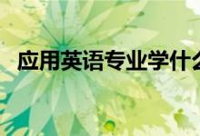 應(yīng)用英語專業(yè)學(xué)什么（應(yīng)用英語就業(yè)方向）