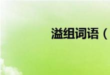 溢組詞語（漢字溢組詞語）
