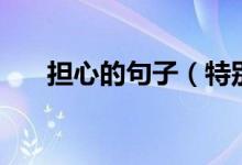 擔(dān)心的句子（特別擔(dān)心一個人的句子）