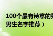 100個(gè)最有詩(shī)意的男生名（100個(gè)最有詩(shī)意的男生名字推薦）