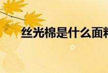 絲光棉是什么面料（絲光棉面料簡(jiǎn)述）