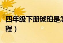 四年級(jí)下冊(cè)琥珀是怎么形成的（琥珀形成的過(guò)程）