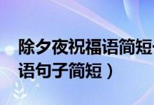 除夕夜祝福語(yǔ)簡(jiǎn)短一句話(huà)（2021除夕夜祝福語(yǔ)句子簡(jiǎn)短）