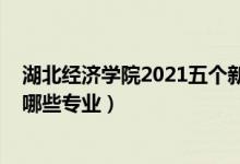湖北經(jīng)濟學院2021五個新專業(yè)（2022湖北經(jīng)濟學院開設(shè)了哪些專業(yè)）