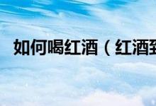 如何喝紅酒（紅酒到底怎么喝才算正確？）
