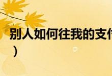 別人如何往我的支付寶里充值（了解如何轉賬）