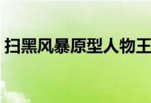 掃黑風暴原型人物王政（掃黑風暴王政原型）