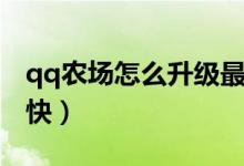 qq農(nóng)場怎么升級(jí)最快（怎樣讓qq農(nóng)場升級(jí)更快）