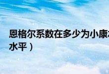 恩格爾系數(shù)在多少為小康水平啊（恩格爾系數(shù)在多少為小康水平）