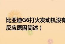 比亞迪G6打火發(fā)動(dòng)機(jī)沒有反應(yīng)(比亞迪G6打火發(fā)動(dòng)機(jī)沒有反應(yīng)原因簡(jiǎn)述)