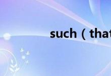 such（that不分開(kāi)的用法）